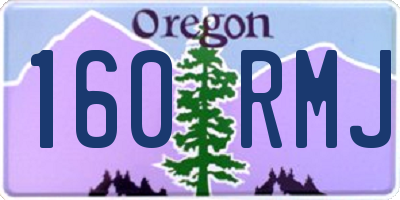 OR license plate 160RMJ