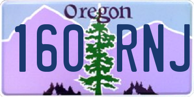 OR license plate 160RNJ