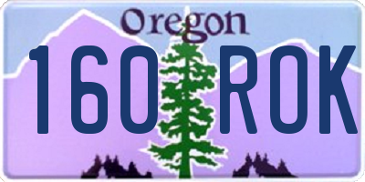 OR license plate 160ROK