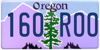 OR license plate 160ROO