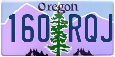 OR license plate 160RQJ