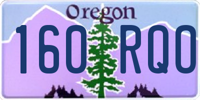 OR license plate 160RQO