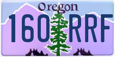 OR license plate 160RRF