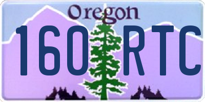OR license plate 160RTC