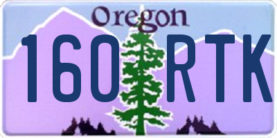 OR license plate 160RTK