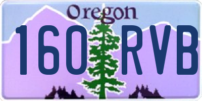 OR license plate 160RVB