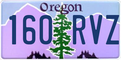 OR license plate 160RVZ
