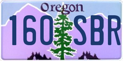 OR license plate 160SBR