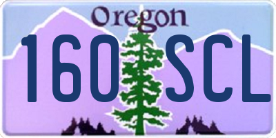 OR license plate 160SCL