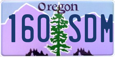 OR license plate 160SDM