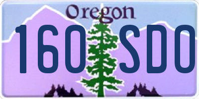 OR license plate 160SDO
