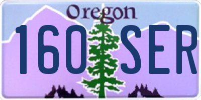 OR license plate 160SER