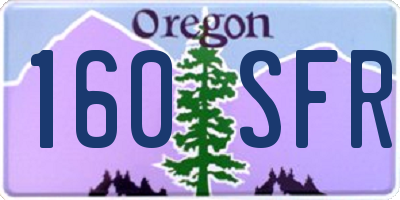 OR license plate 160SFR