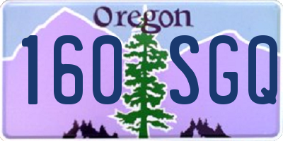 OR license plate 160SGQ
