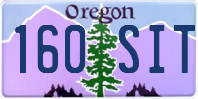 OR license plate 160SIT