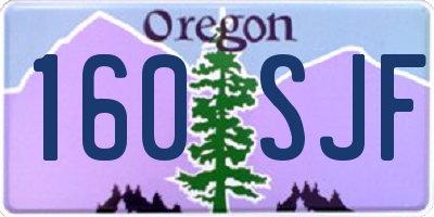 OR license plate 160SJF