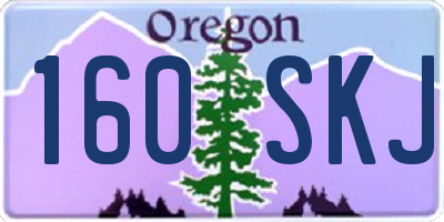 OR license plate 160SKJ
