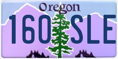 OR license plate 160SLE
