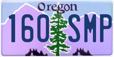 OR license plate 160SMP