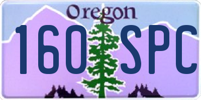 OR license plate 160SPC