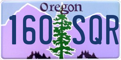 OR license plate 160SQR