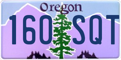 OR license plate 160SQT