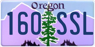 OR license plate 160SSL