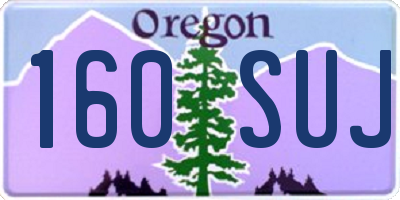 OR license plate 160SUJ