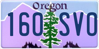 OR license plate 160SVO