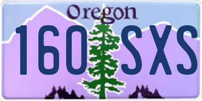 OR license plate 160SXS