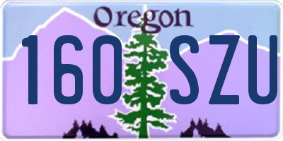 OR license plate 160SZU