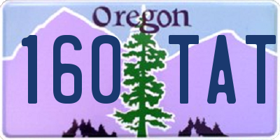 OR license plate 160TAT