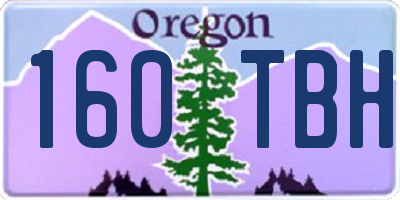 OR license plate 160TBH