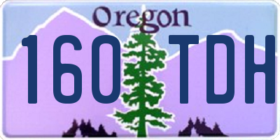 OR license plate 160TDH
