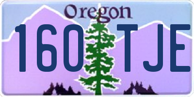 OR license plate 160TJE