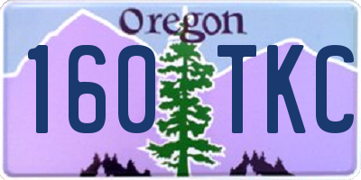 OR license plate 160TKC