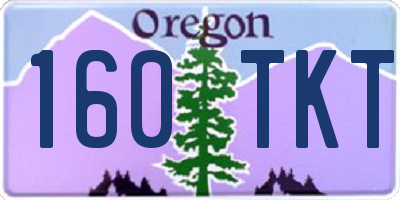 OR license plate 160TKT