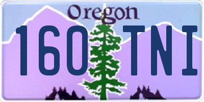 OR license plate 160TNI