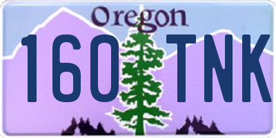 OR license plate 160TNK