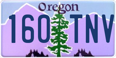OR license plate 160TNV