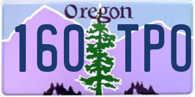 OR license plate 160TPO