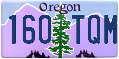OR license plate 160TQM