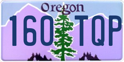 OR license plate 160TQP