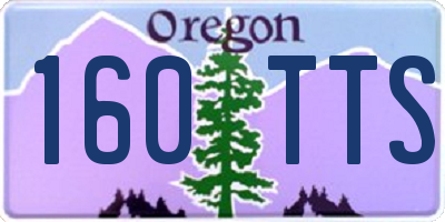 OR license plate 160TTS
