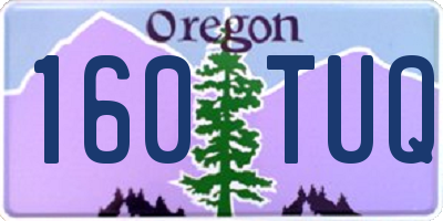 OR license plate 160TUQ