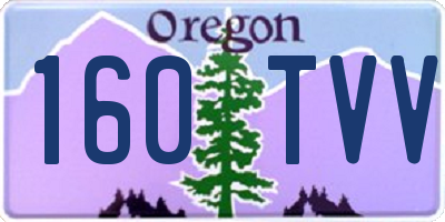 OR license plate 160TVV