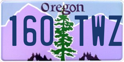 OR license plate 160TWZ