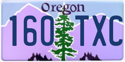 OR license plate 160TXC