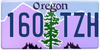OR license plate 160TZH