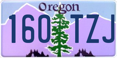 OR license plate 160TZJ